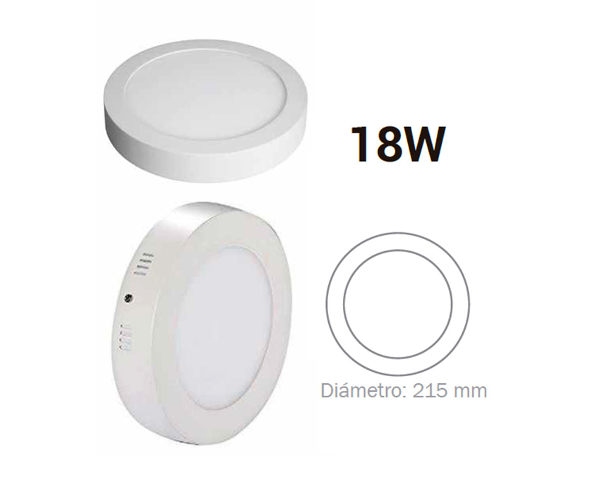 Led Panel Circular 18 Watts Sobreponer